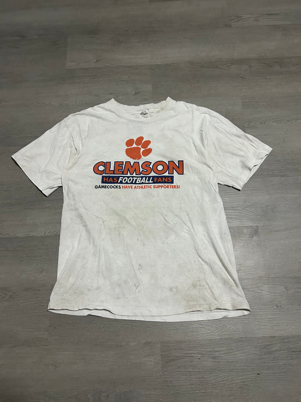 Vintage Clemson Football Fan Tee
