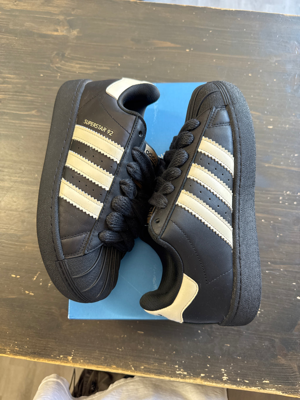 Pre-owned Adidas Superstar 92 Pharrell Black White