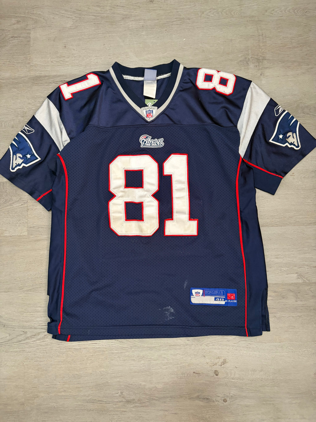 Vintage NFL New England Patriots Randy Moss Jersey