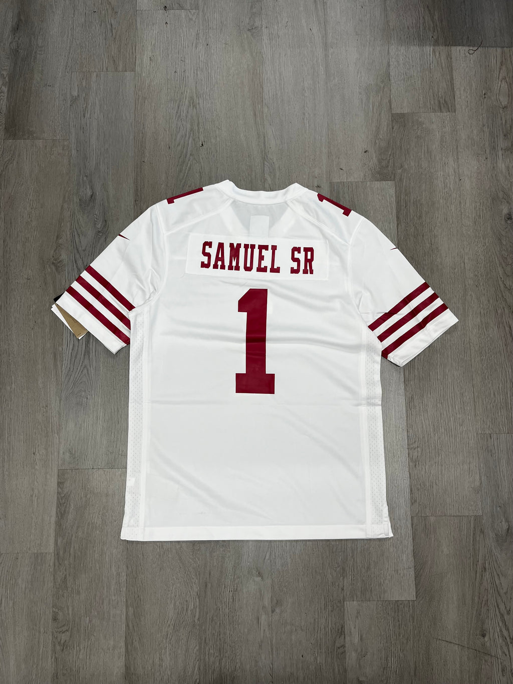 Nike San Francisco 49ers #1 Deebo Samuel Game White Jersey