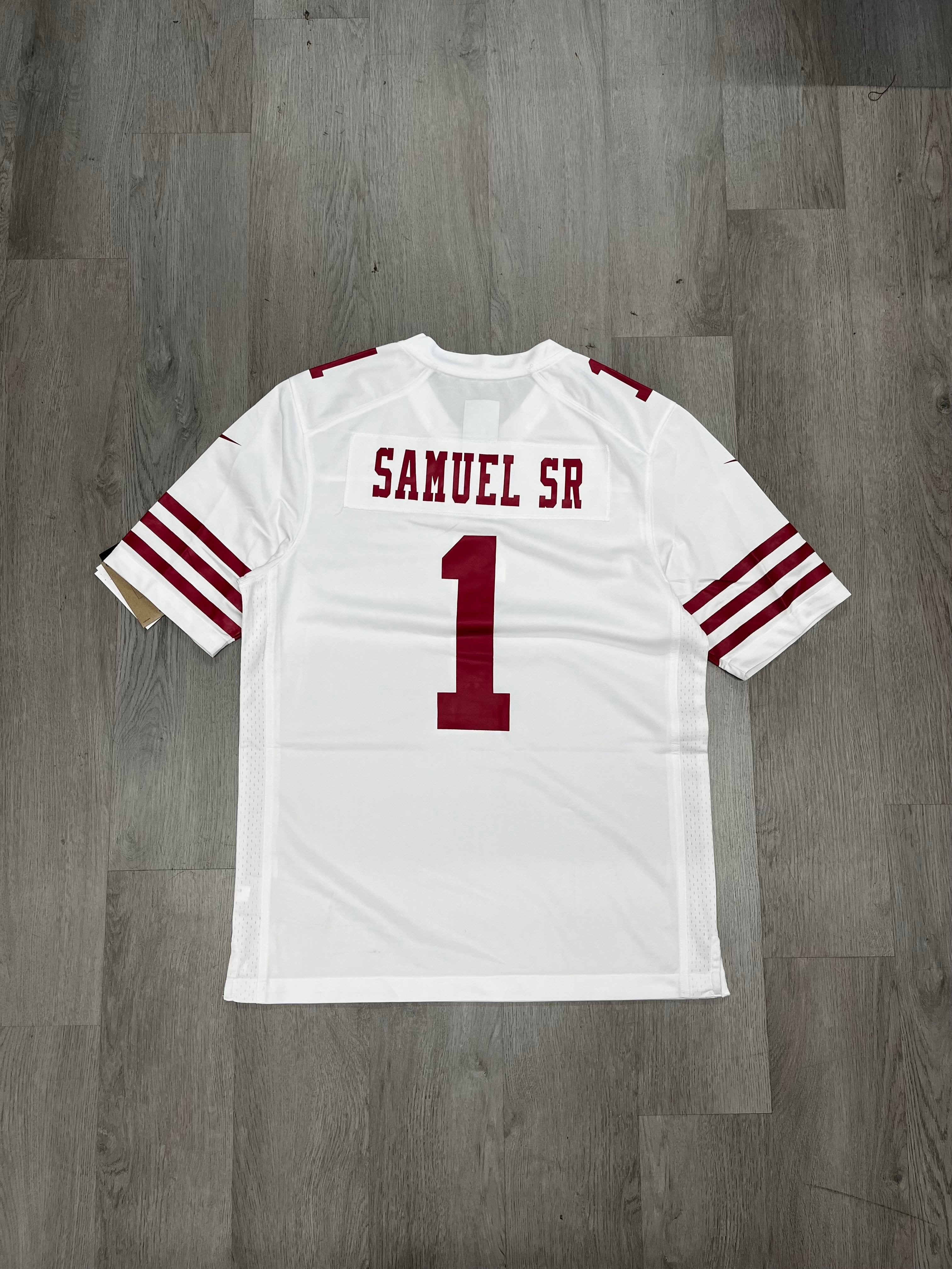 Nike San Francisco 49ers #1 Deebo Samuel Game White Jersey