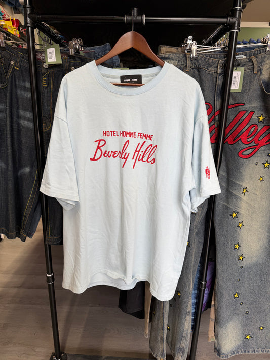 Homme Femme Beverly Hills Light Blue Tee