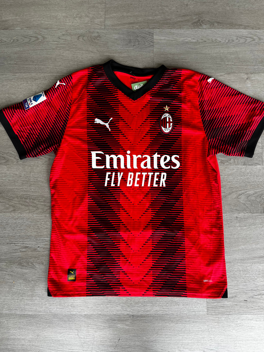 Puma AC Milan Rafa Leao 2023-24 Authentic Home Jersey