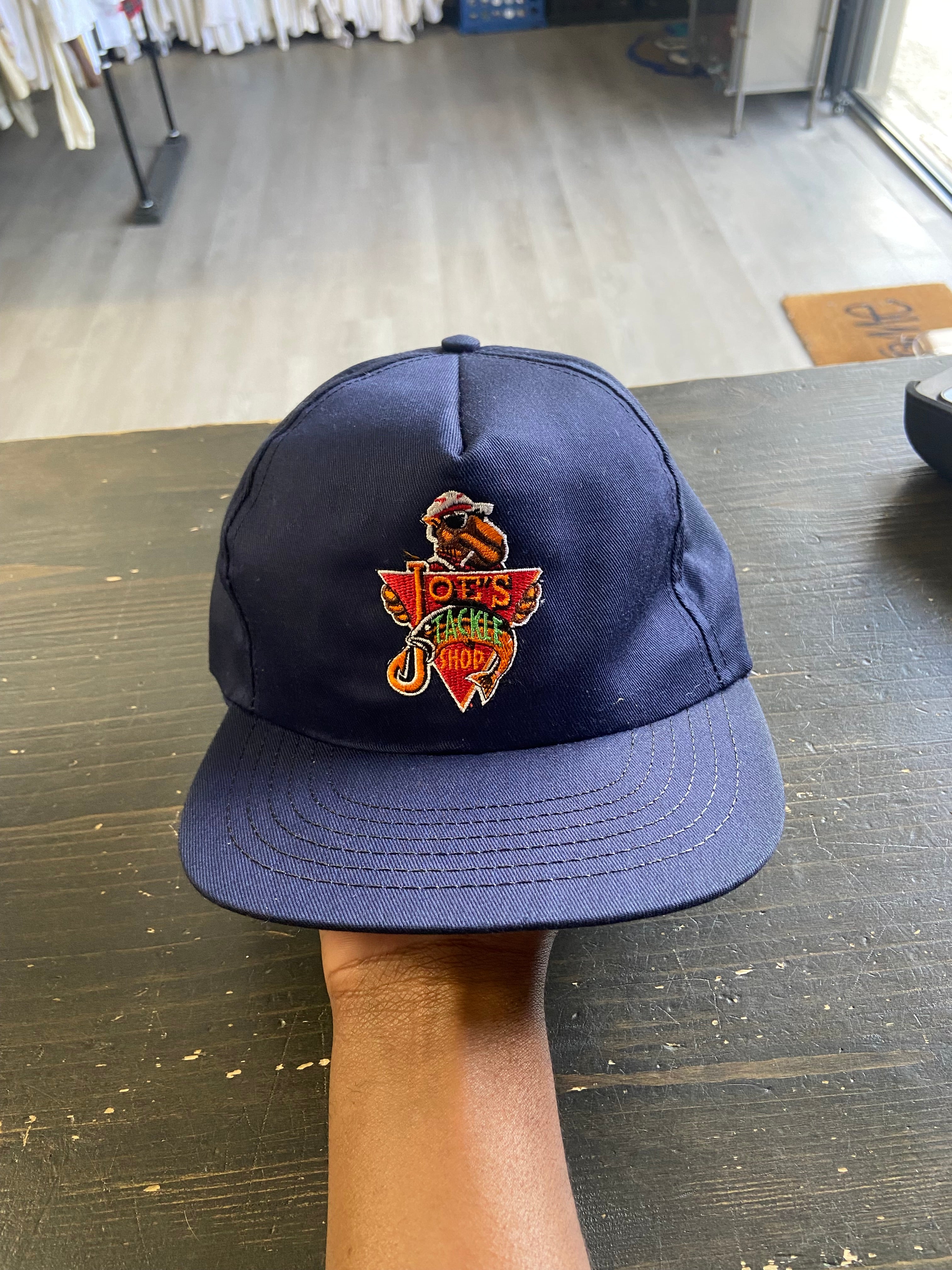 Vintage 90's Joe Camel Joe's Tackle Shop Fishing Snapback Hat