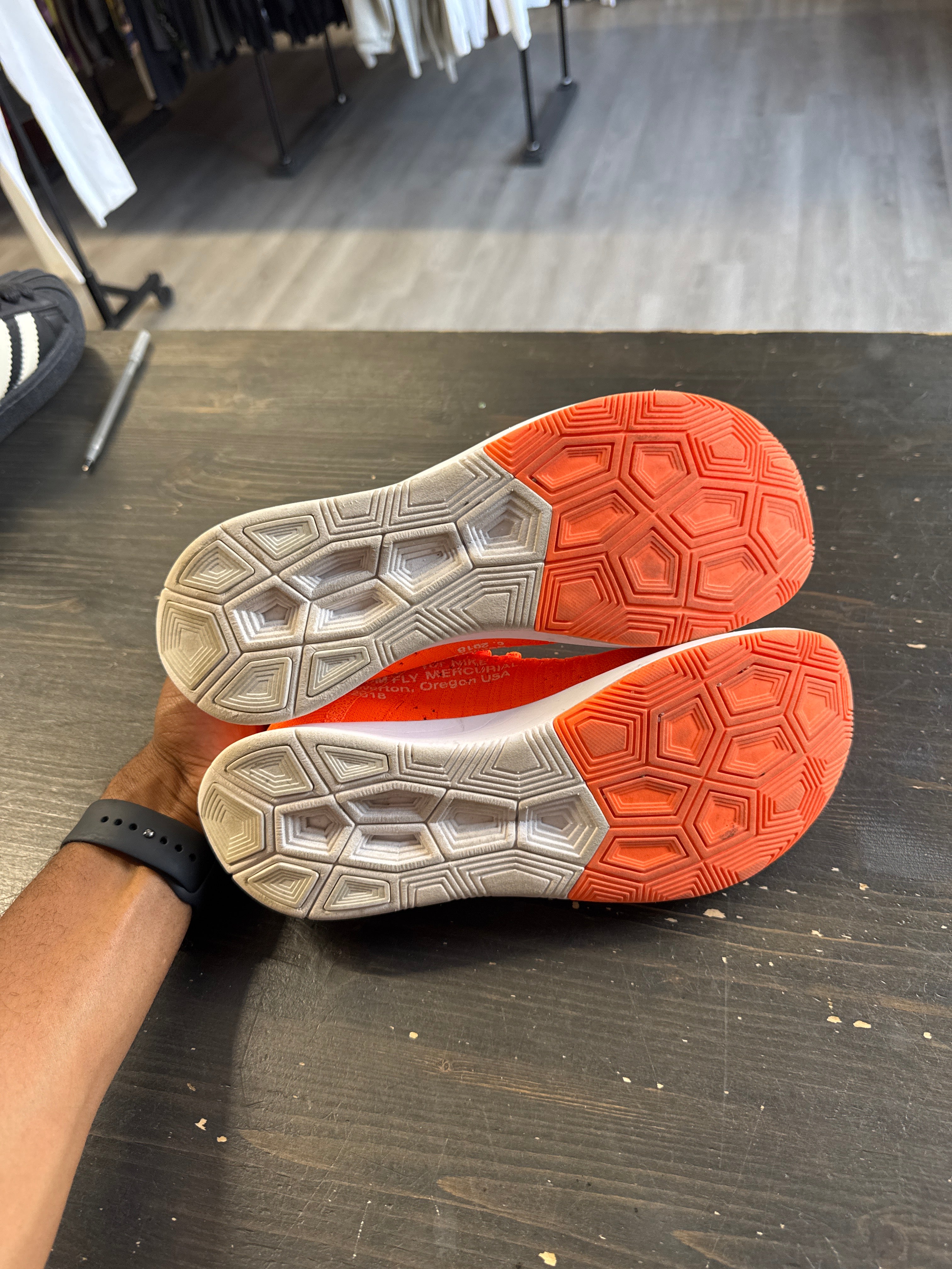 Pre-owned Nike x Off White Zoom Fly Mercurial Total Orange