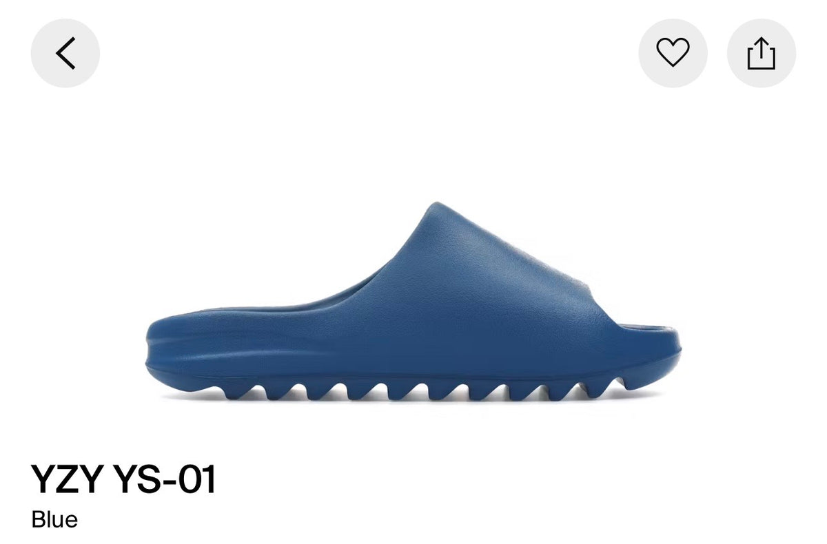 YZY YS-01 Blue Slides
