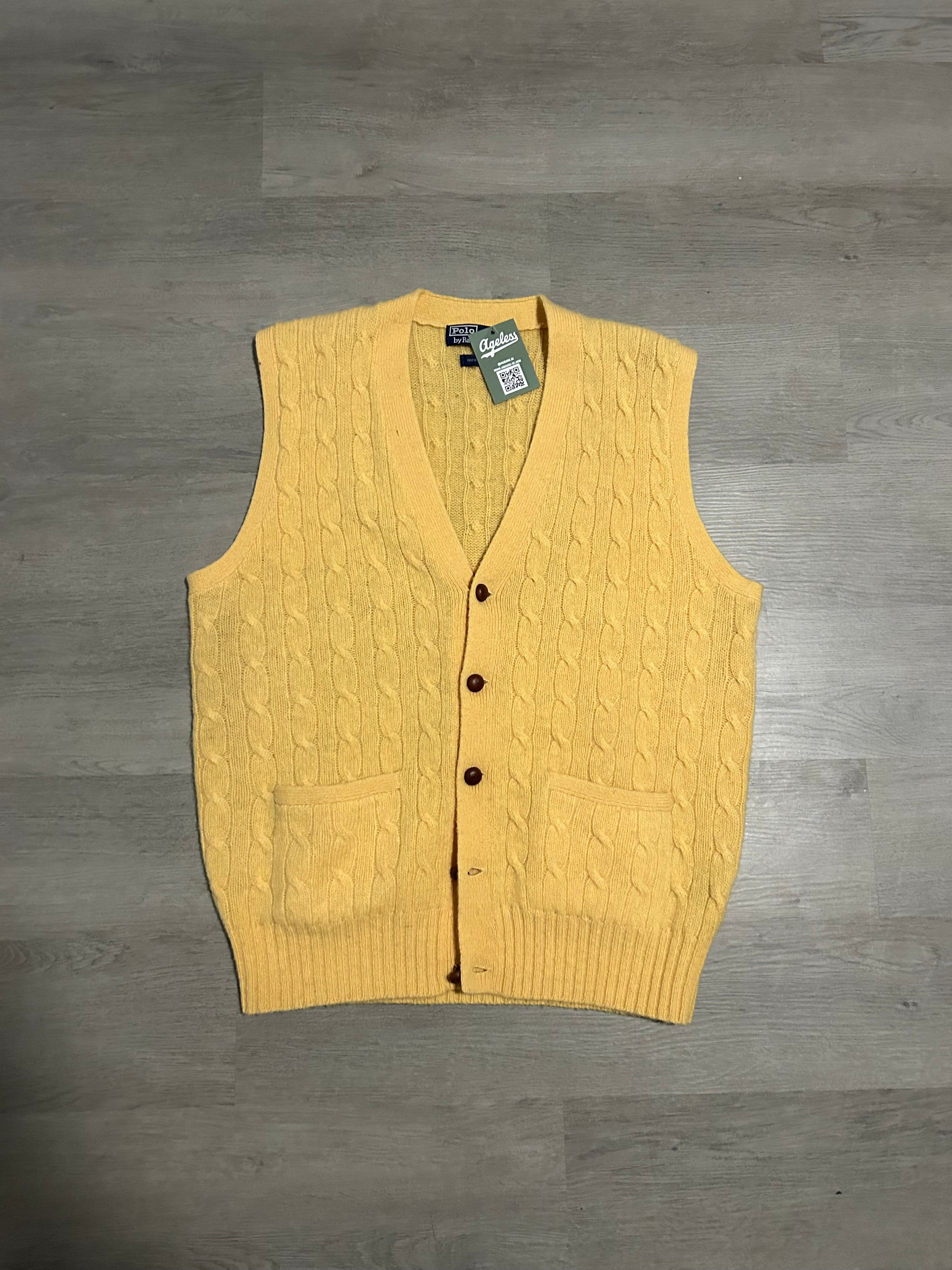 Vintage Yellow Polo Ralph Lauren Vest