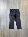 Vintage 90s Harley Davidson Distressed Faded Black Relaxed Fit Denim Jeans