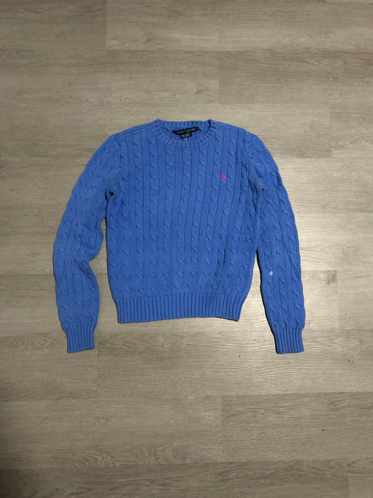 Vintage Women’s Blue Polo Ralph Lauren Knit Sweater