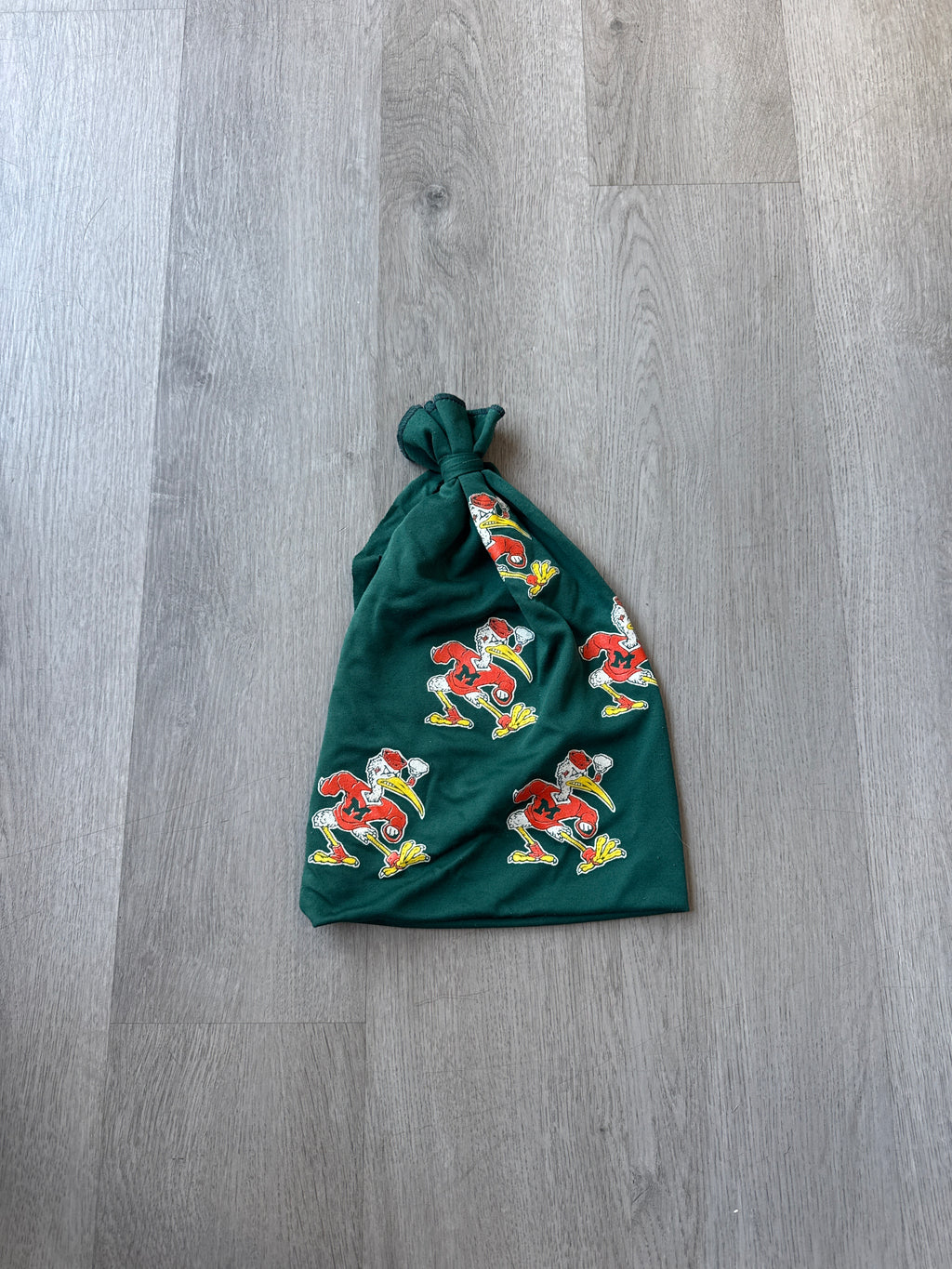 Vintage 90s Miami Hurricanes Rag Beanie Hat