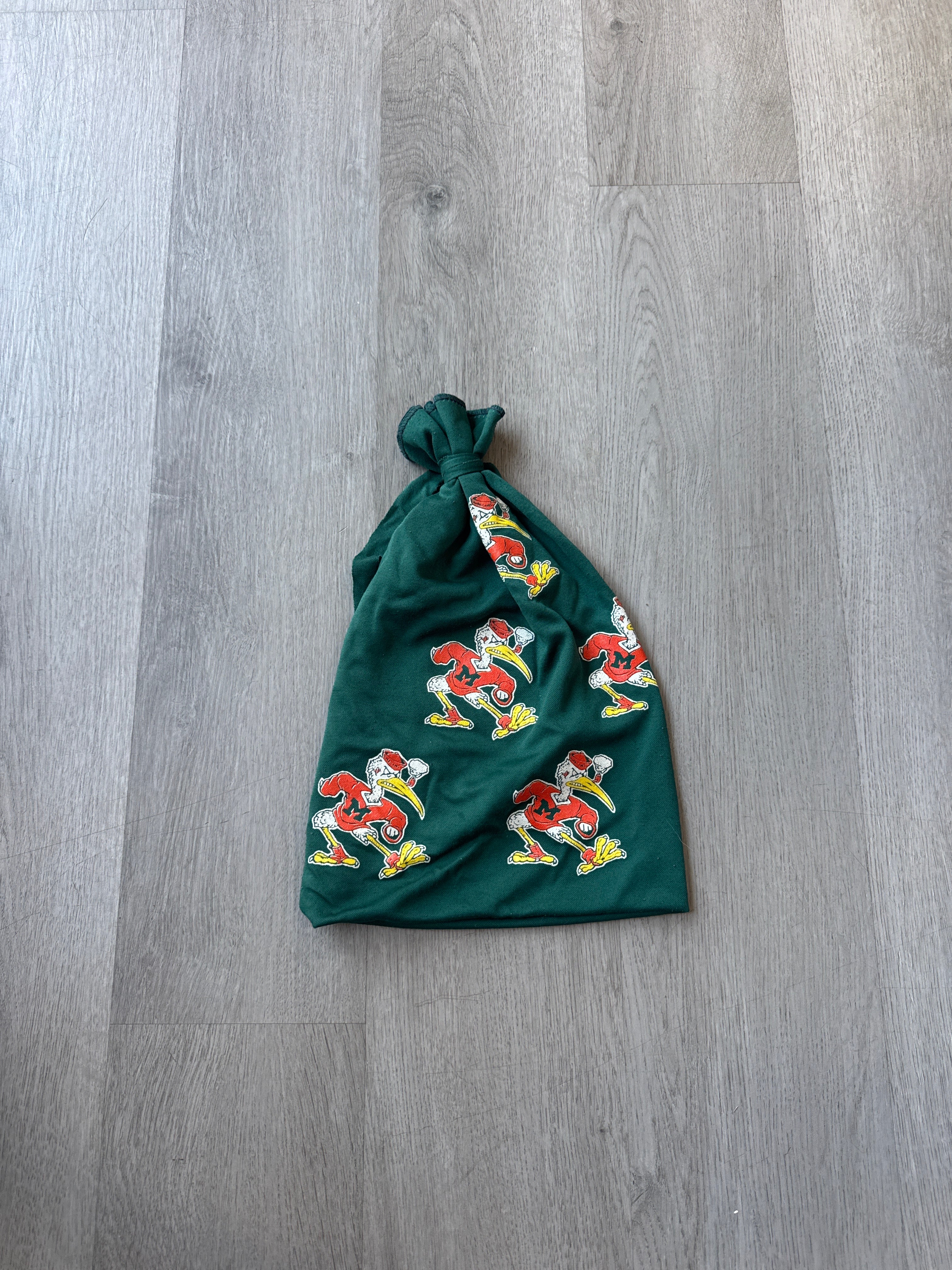 Vintage 90s Miami Hurricanes Rag Beanie Hat