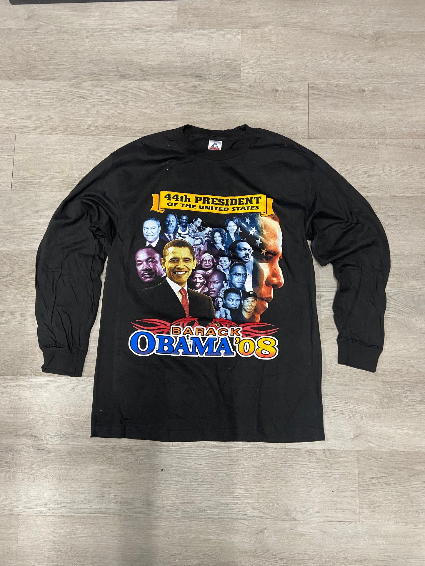 44th POTUS Barack Obama ‘08 Longsleeve Tee