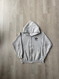 Vintage 90s Adidas Boxy Grey Hooded Zip Up