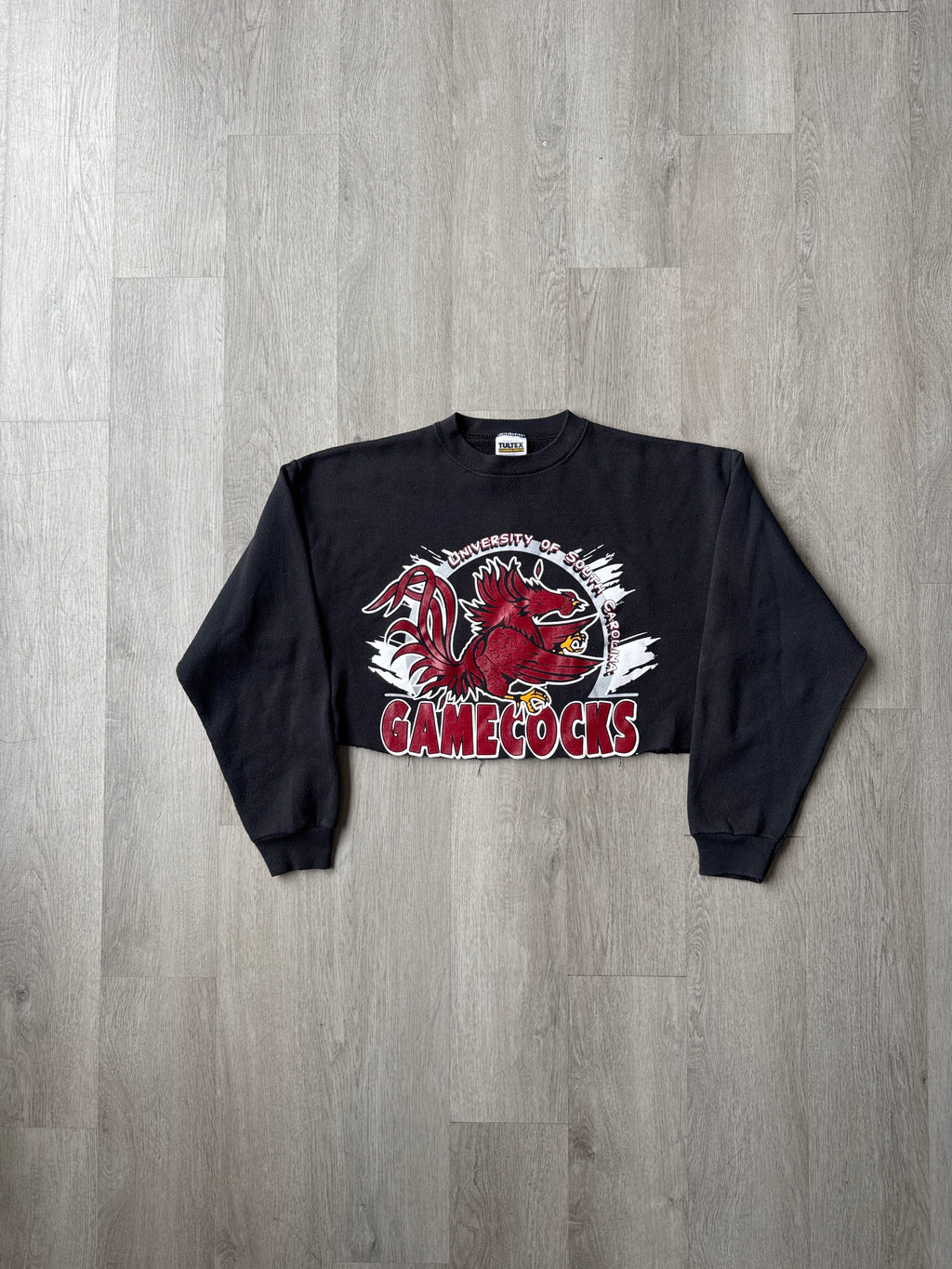 Vintage 90s University Of South Carolina Gamecocks Cropped Sweatshirt