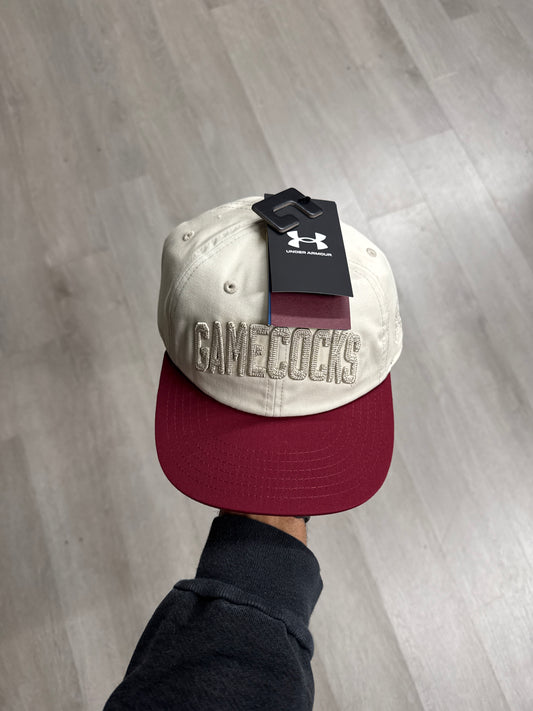 Under Armour University Of South Carolina Gamecocks Low Crown Flat Bill Snapback Hat