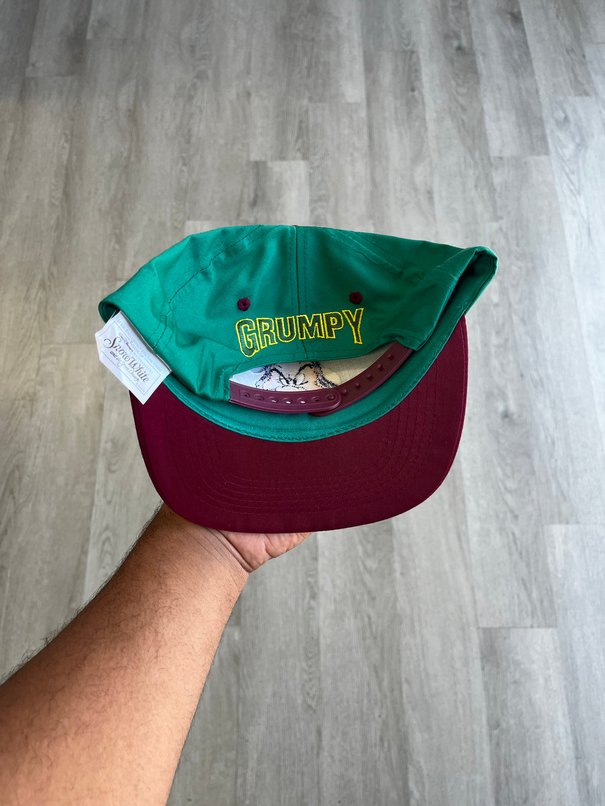 Vintage 90s Disney Grumpy Youth SnapBack Hat