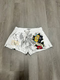 Women’s Ed Hardy White Brave Eagle Sweat Shorts
