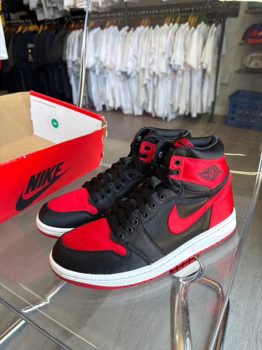Pre-owned Jordan Retro 1 Women’s Satin Bred