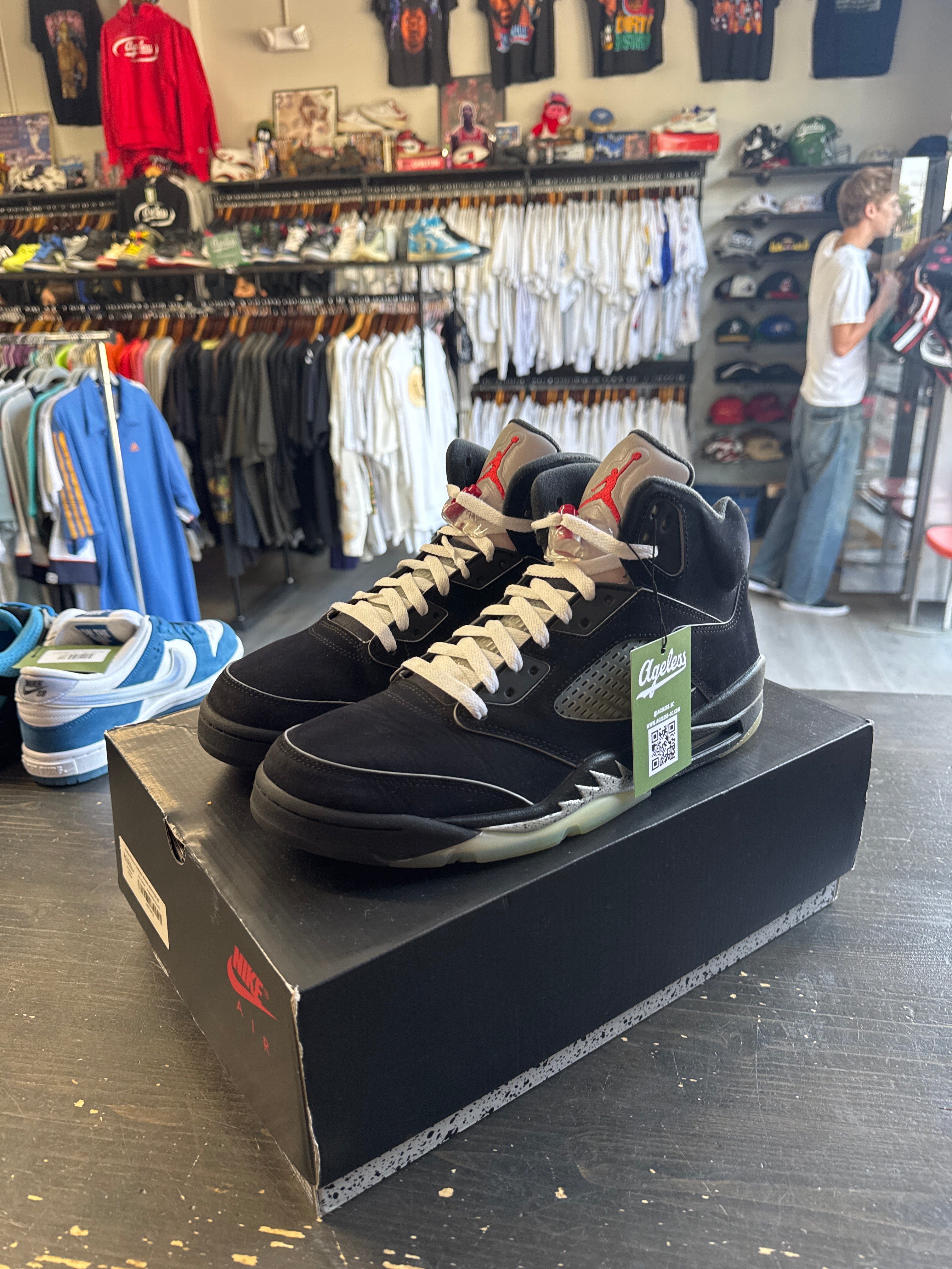 Pre-owned Jordan Retro 5 Black Metallic