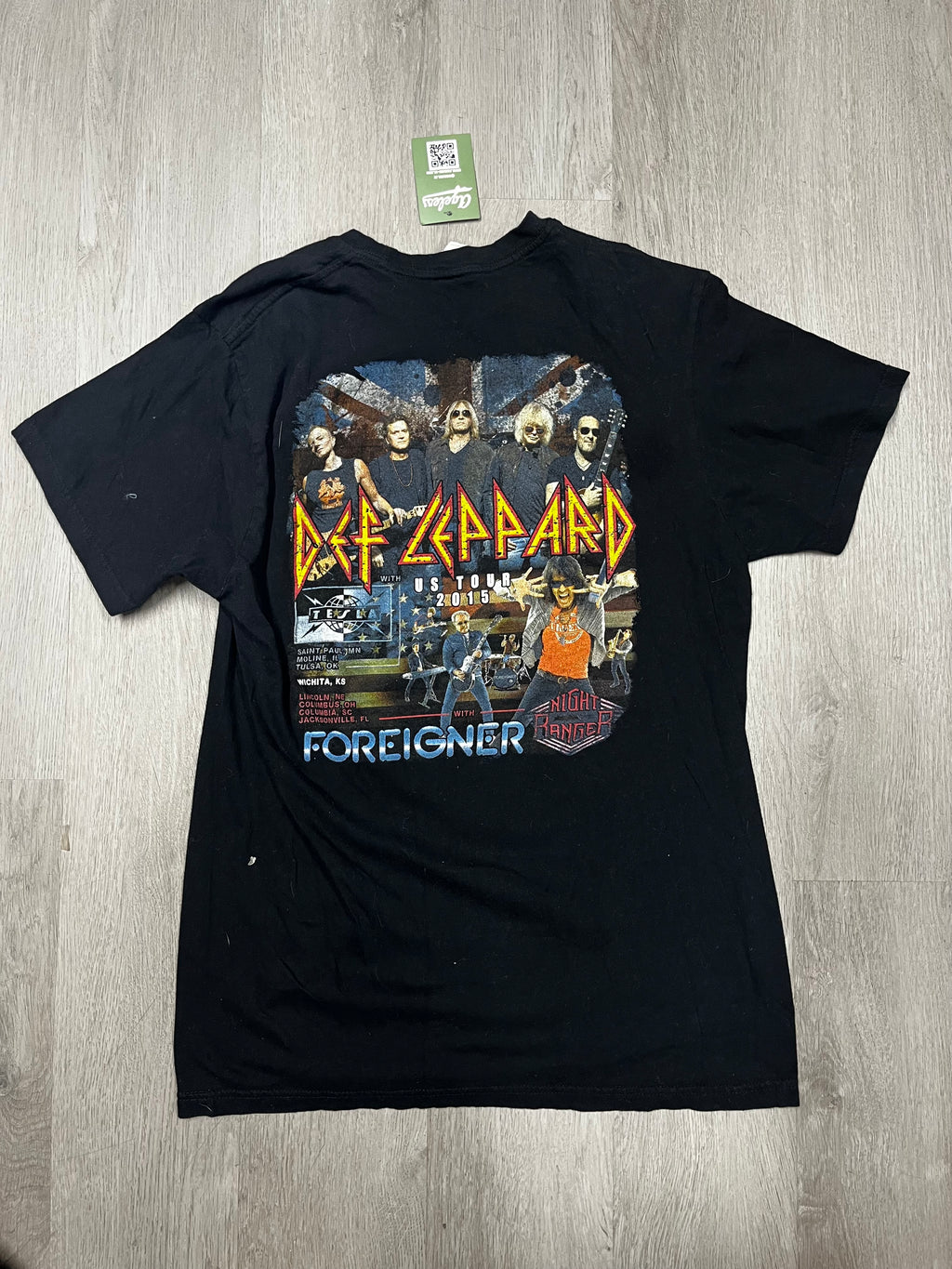 2015 Def Leppard Foreigner Tour Band Tee