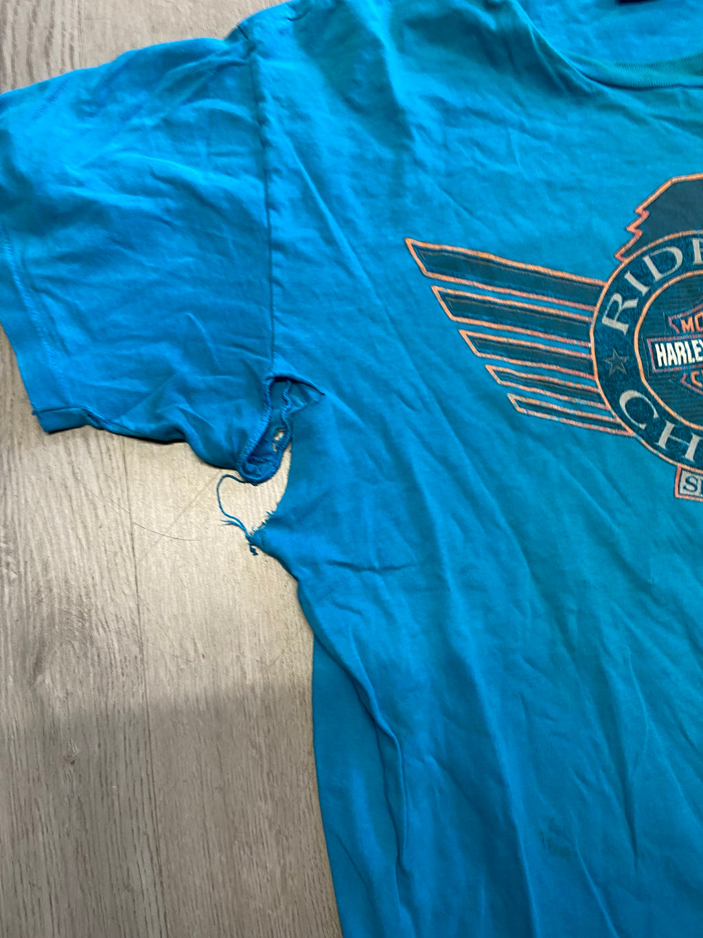 Harley Davidson Blue Riders Choice Distressed Tee