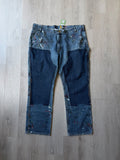 Vintage Carhartt Double Knee Carpenter Paint Splatter Jeans