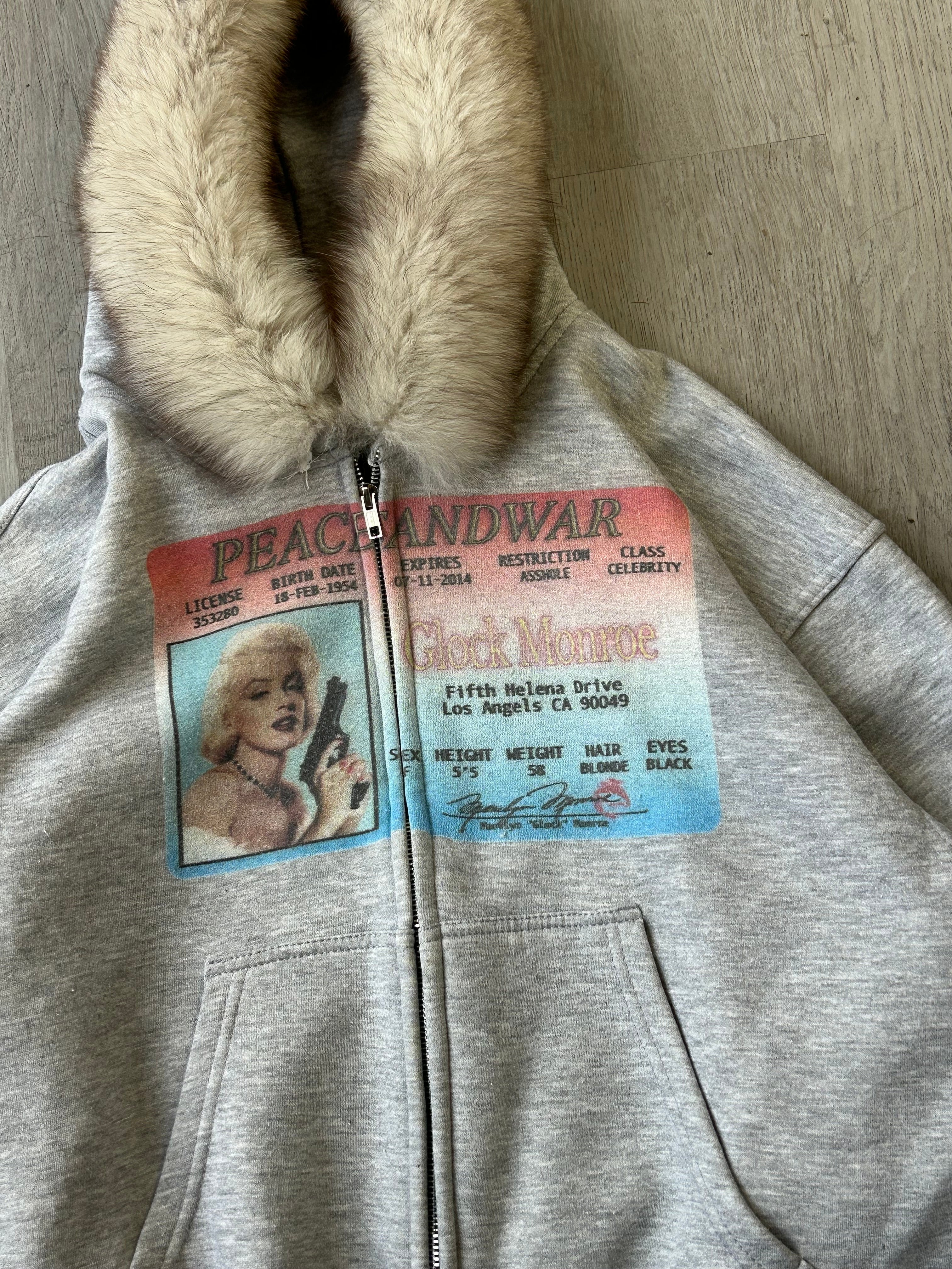 Glock Monroe Furry Zip Up Hoodie