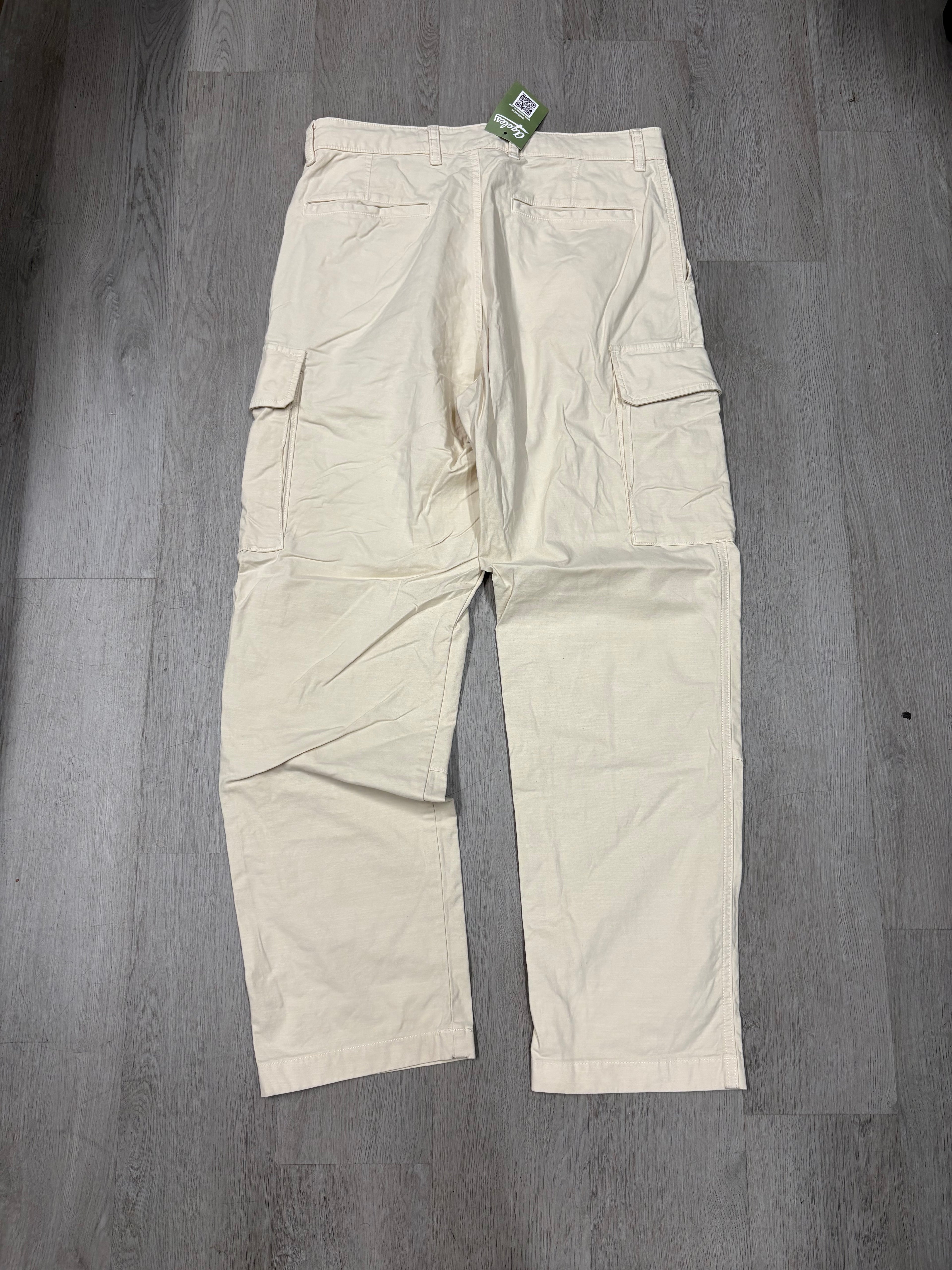 Y2K White Wide Leg Cargo Multi Pocket Pants