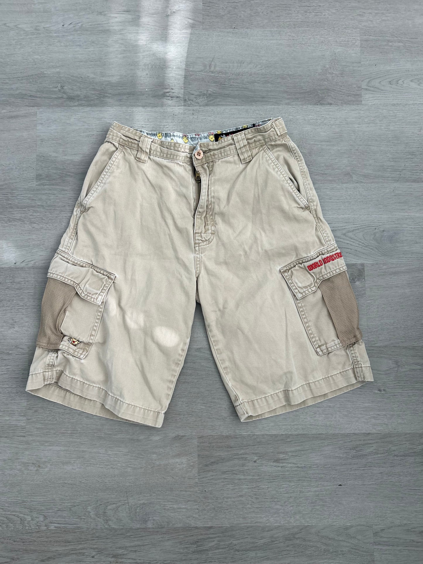 World Industries Khaki Cargo Shorts