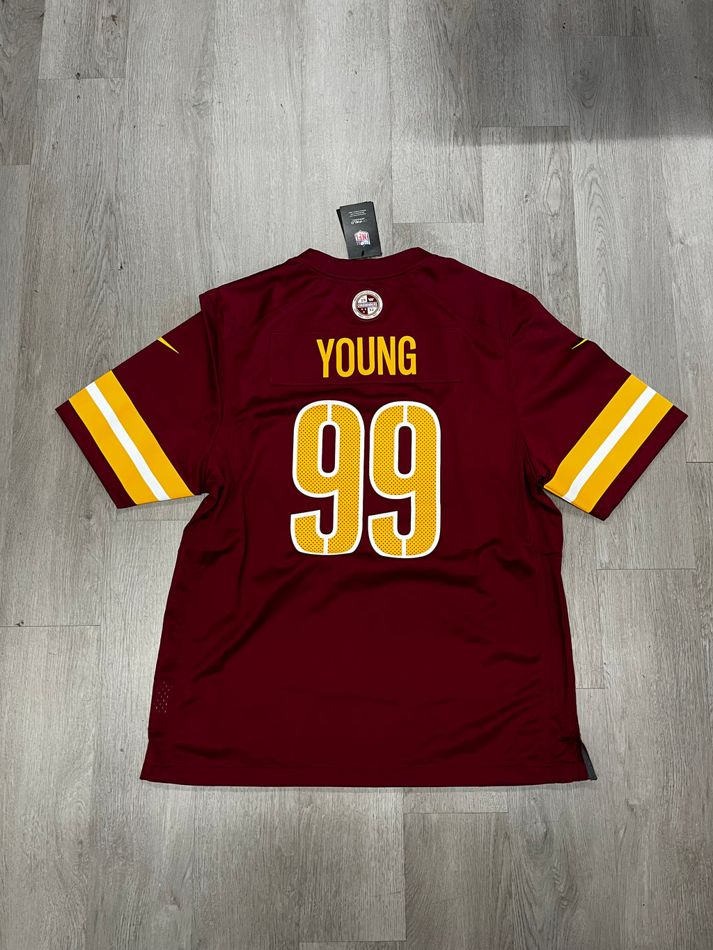 Nike Burgundy Washington Commanders Chase Young #99 Game Jersey