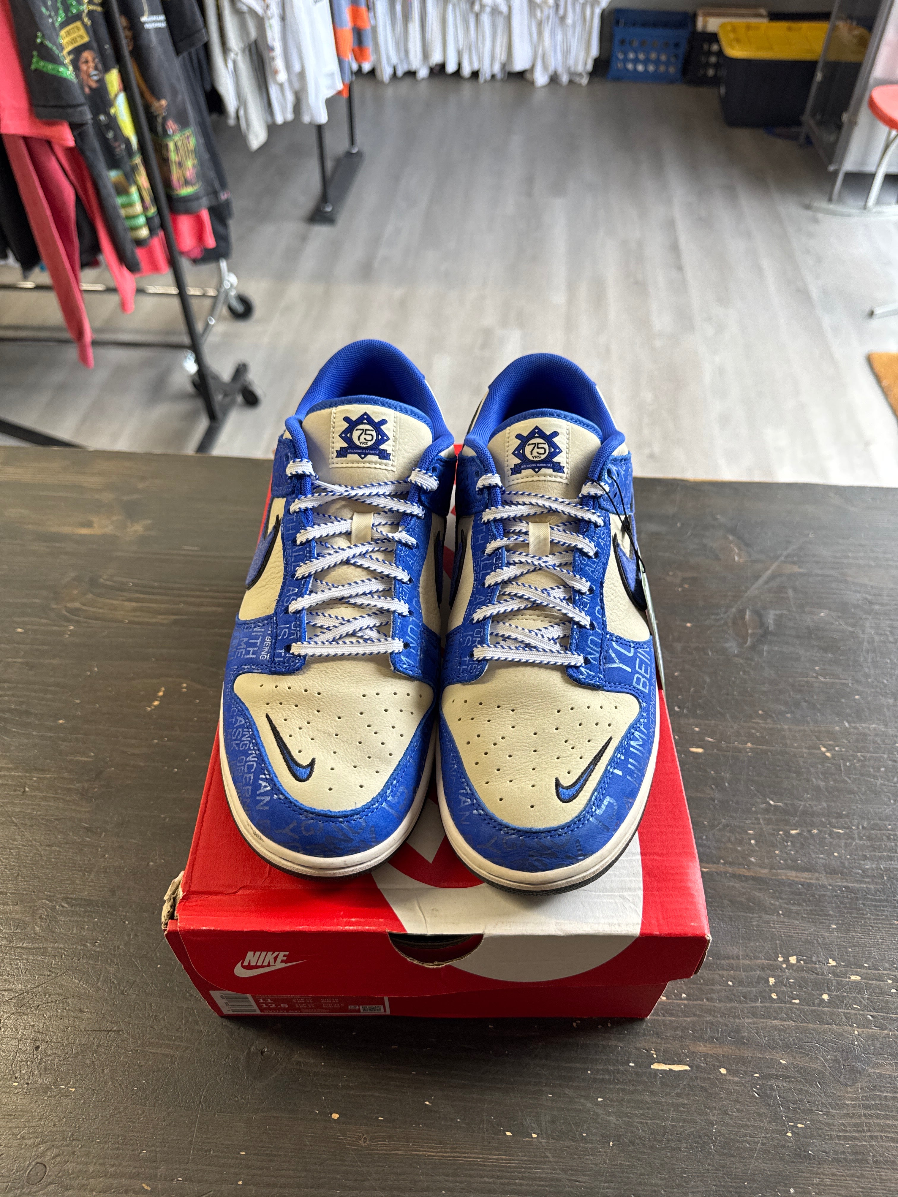 Pre-owned Nike Dunk Low Jackie Robinson
