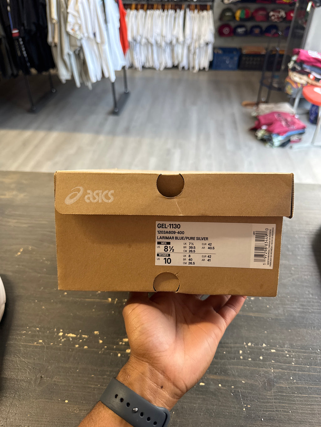 Pre-owned Asics Gel-1130 Larimar Blue Silver