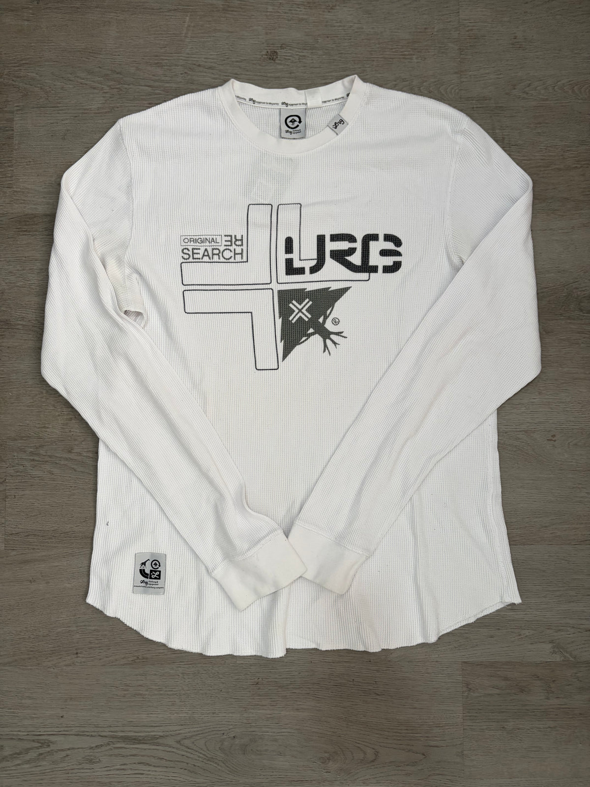 Y2K Lifted Research Group White Thermal Longsleeve Tee