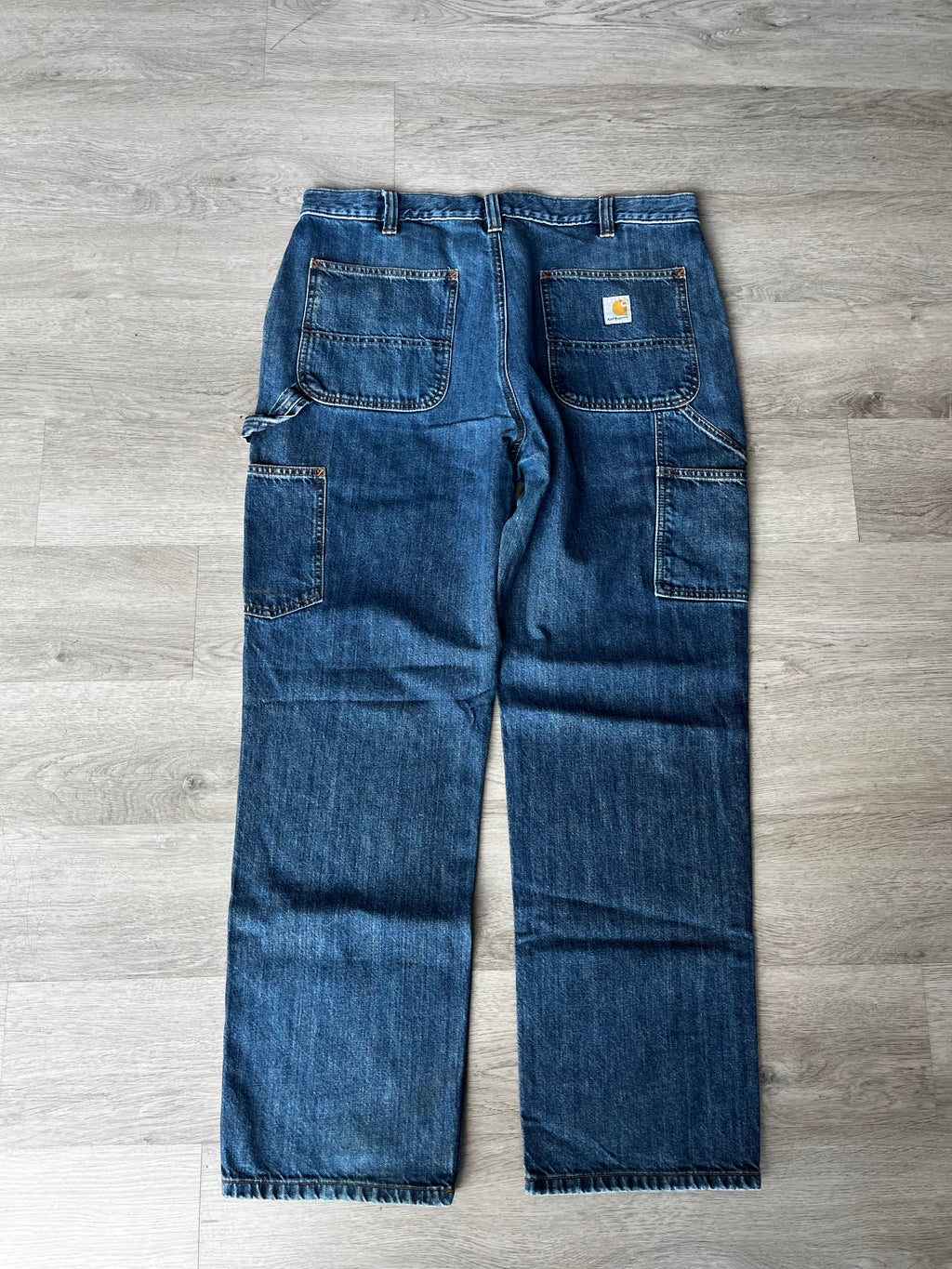 Vintage Faded Denim Carhartt Carpenter Pants