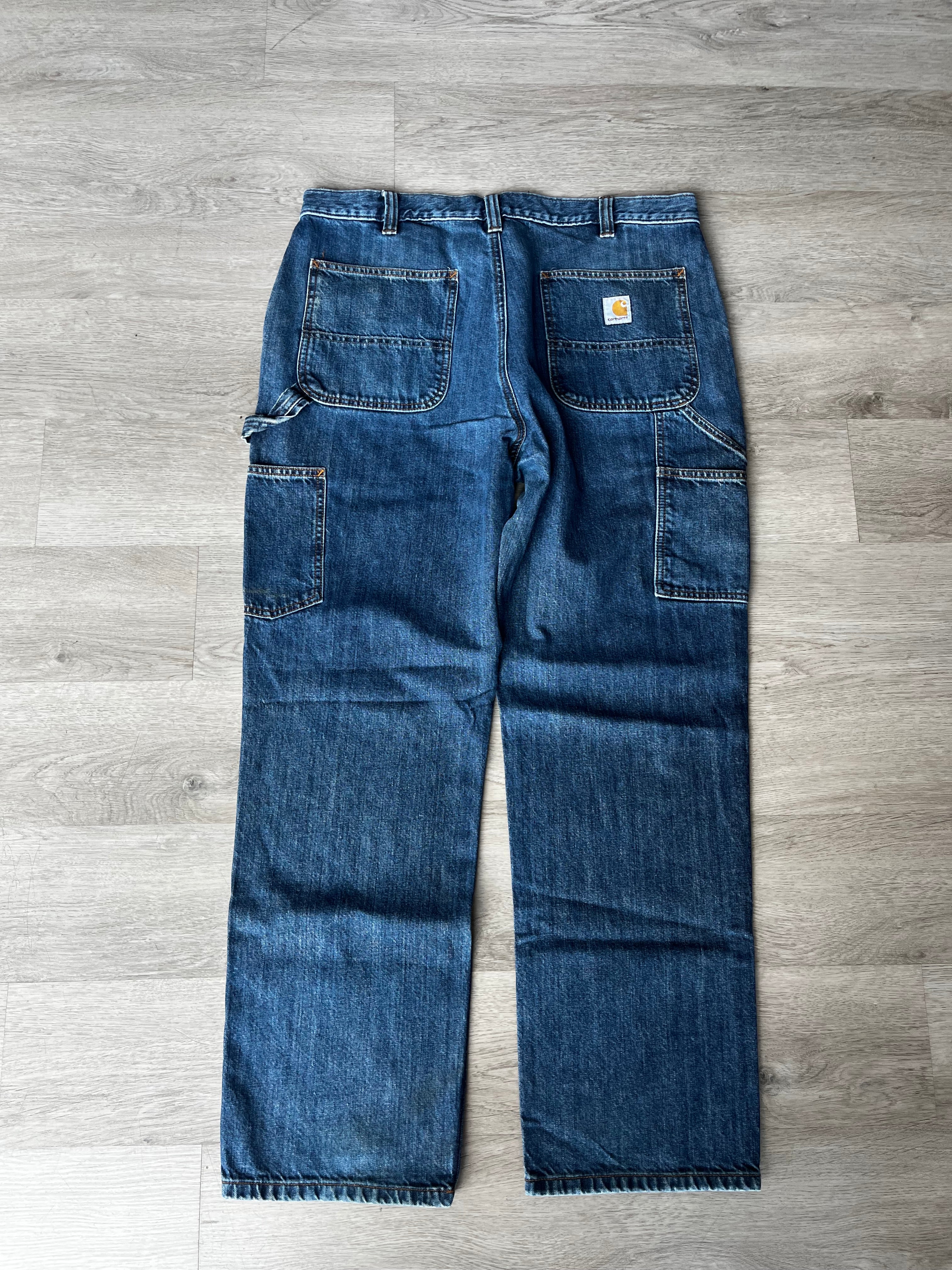 Vintage Faded Denim Carhartt Carpenter Pants