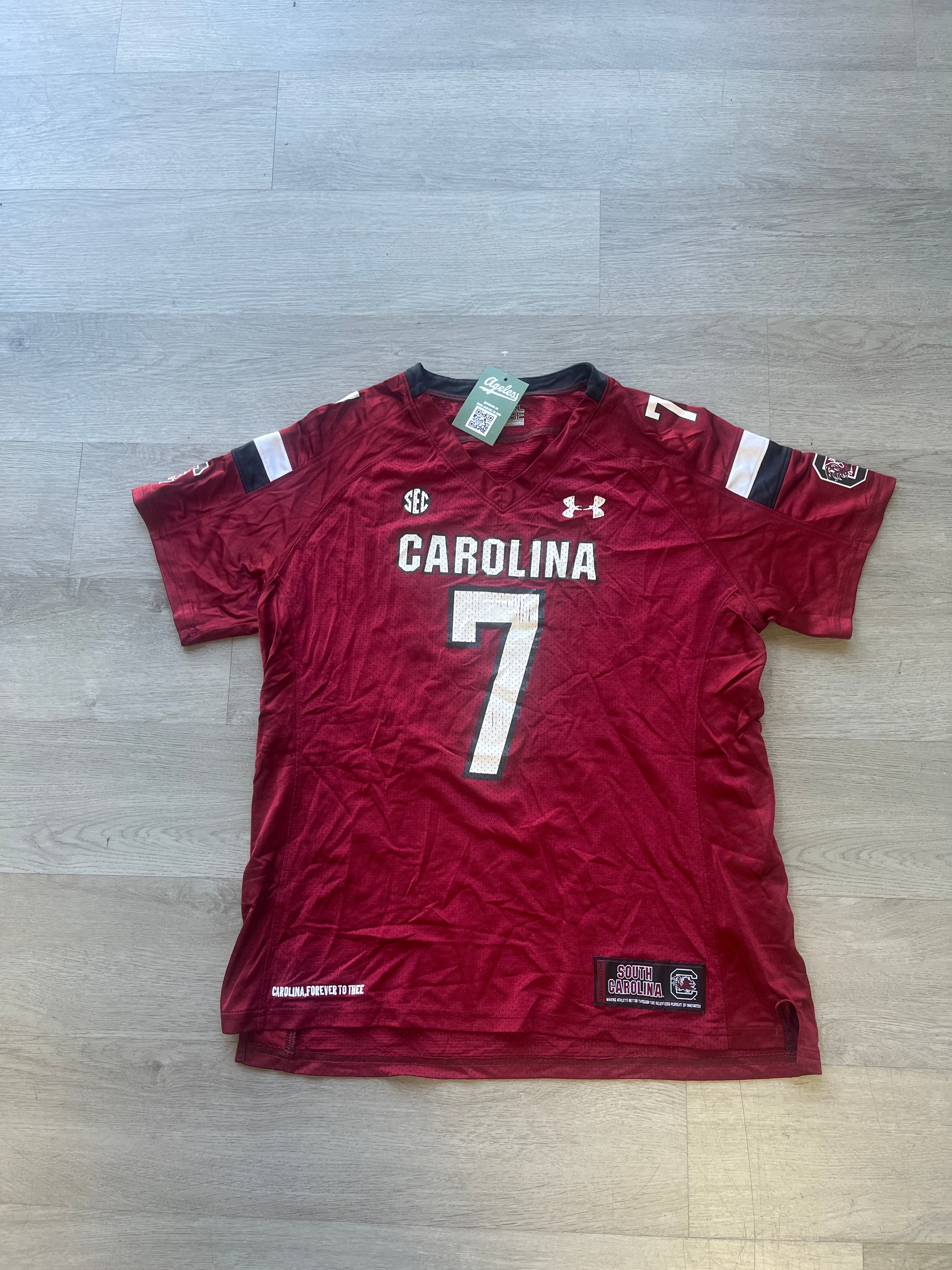 Carolina Gamecocks Under Armour  Number Seven Football Jersey