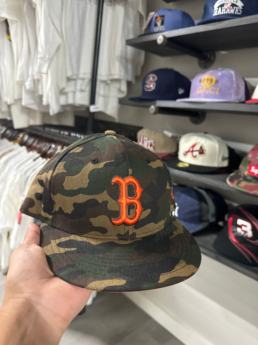 Camo Boston Red Sox Fitted Hat