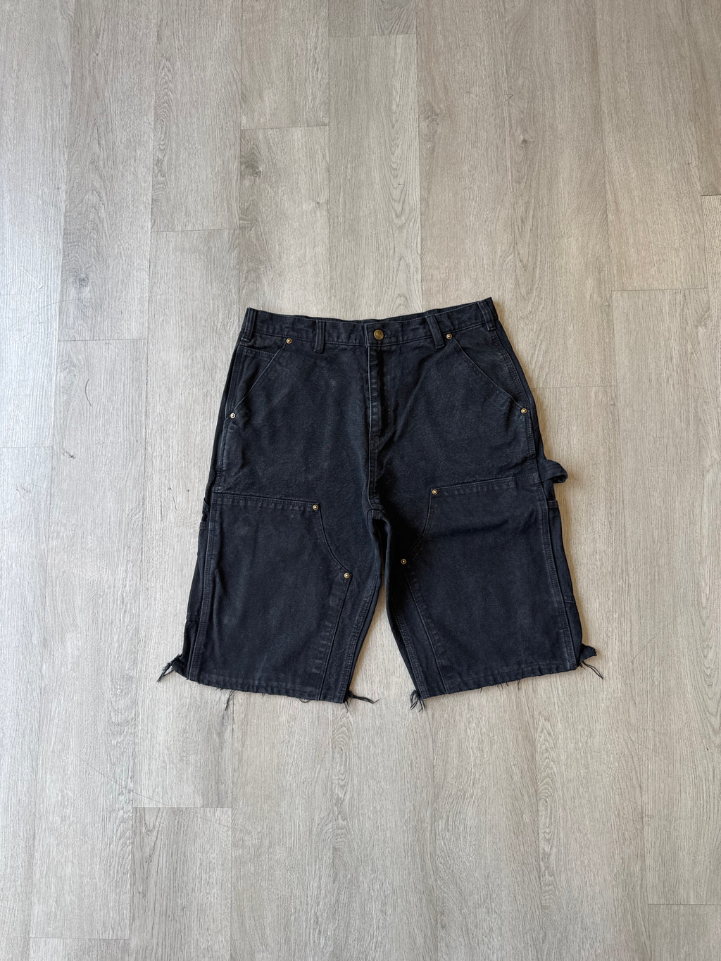 Vintage Carhartt Distressed Black Double Knee Shorts
