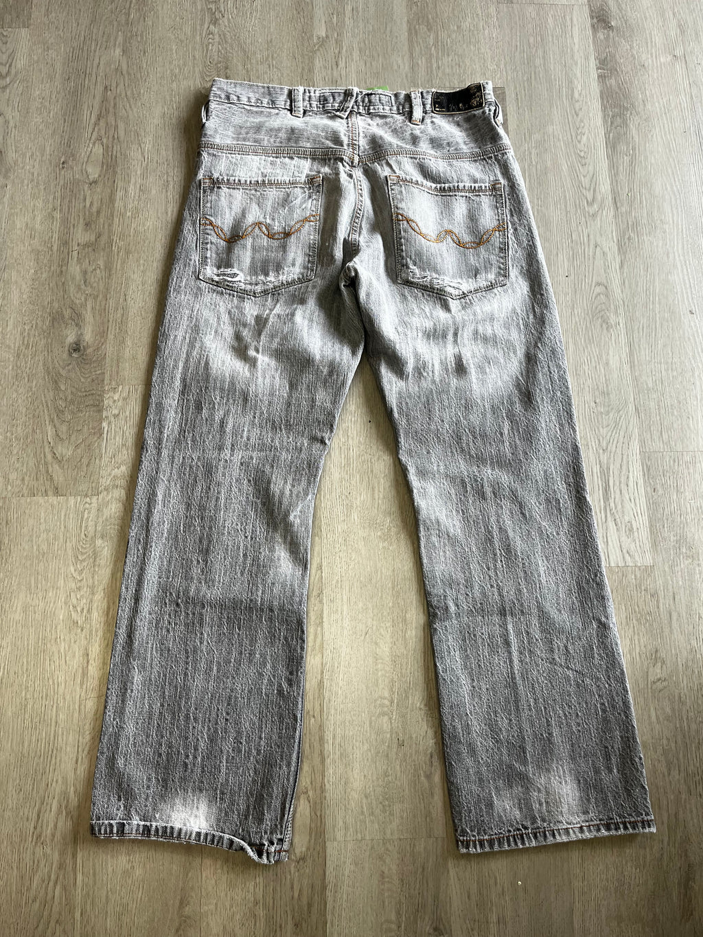 Gray Distressed Baggy PJ Mark Jeans