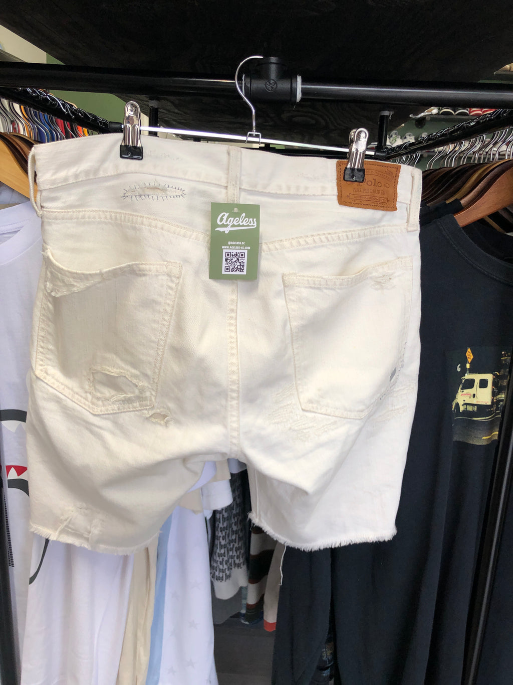Vintage Ralph Lauren Distressed Slim Cutoff Shorts