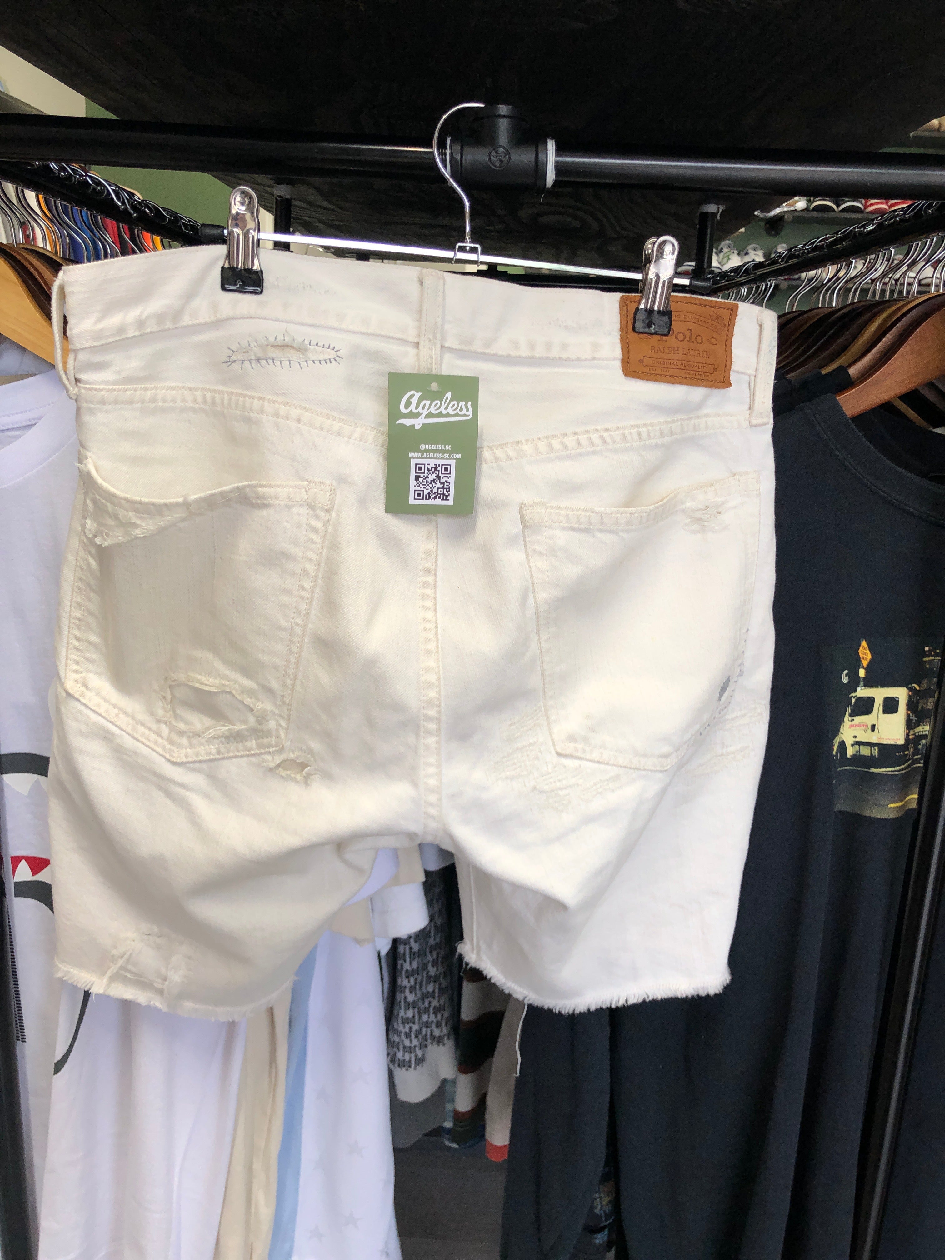 Vintage Ralph Lauren Distressed Slim Cutoff Shorts