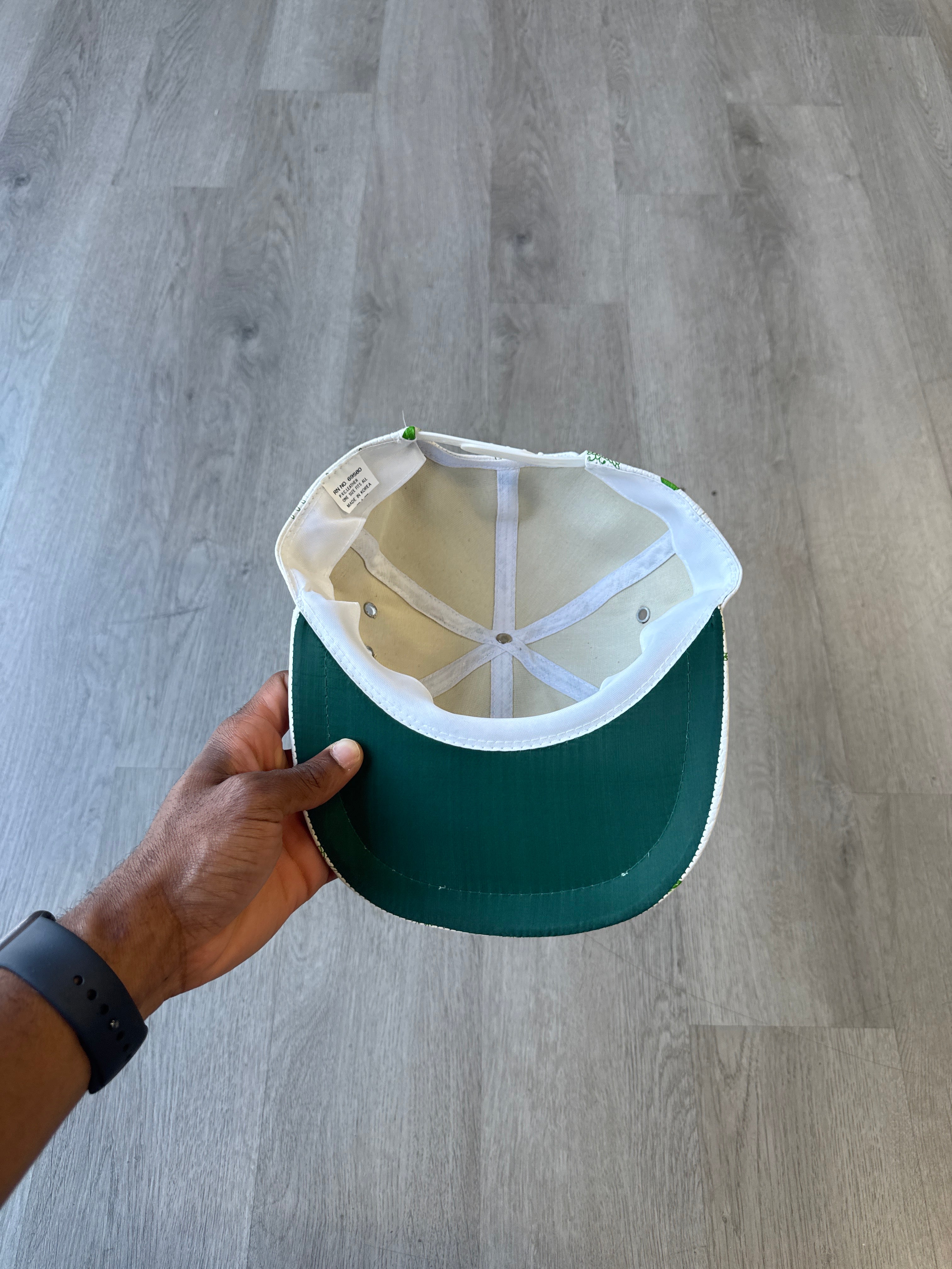 Vintage J.V Monogram Leather Snapback Hat