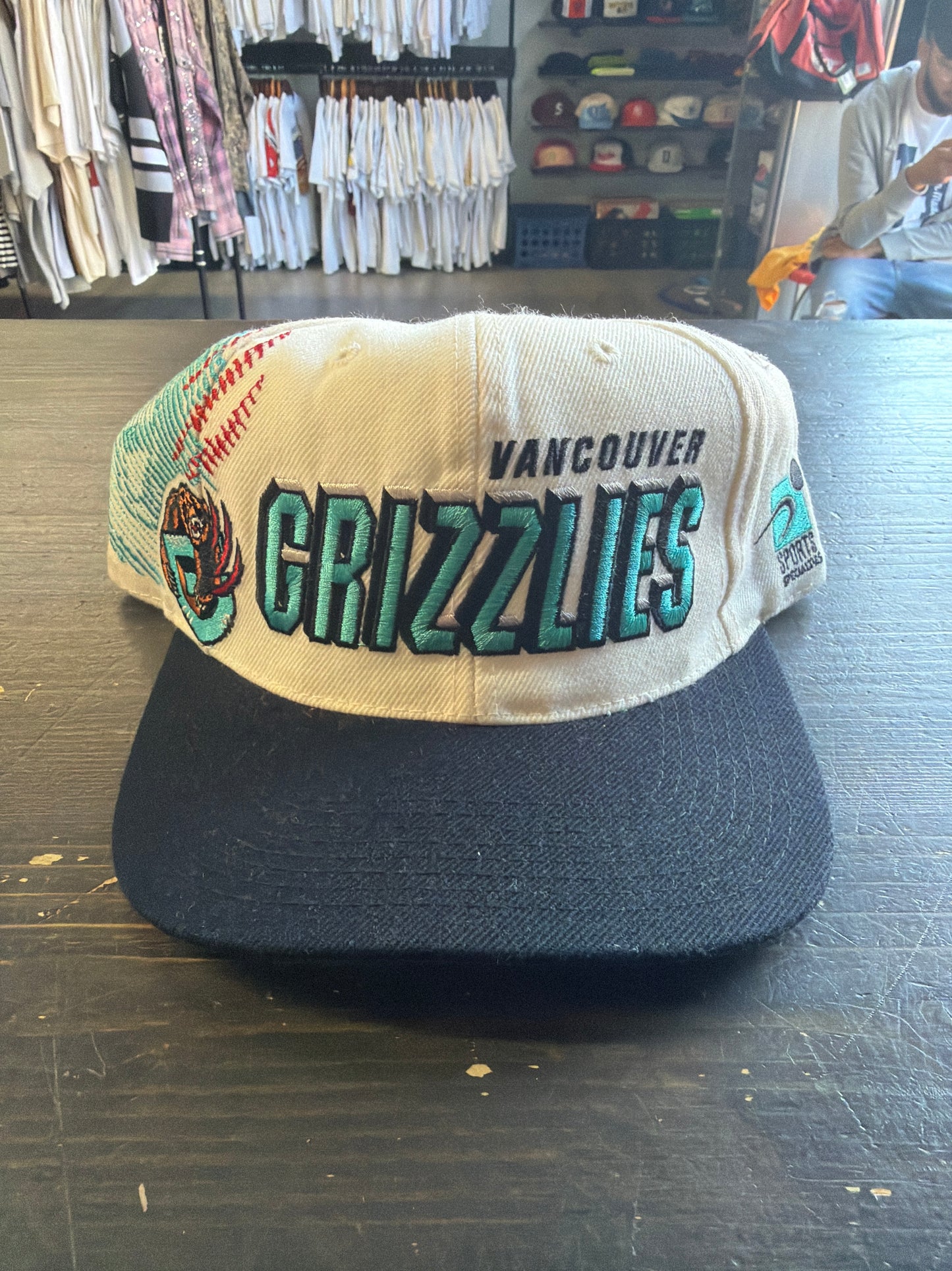 Vintage Sport Specialties Vancouver Grizzlies Shadow SnapBack Hat