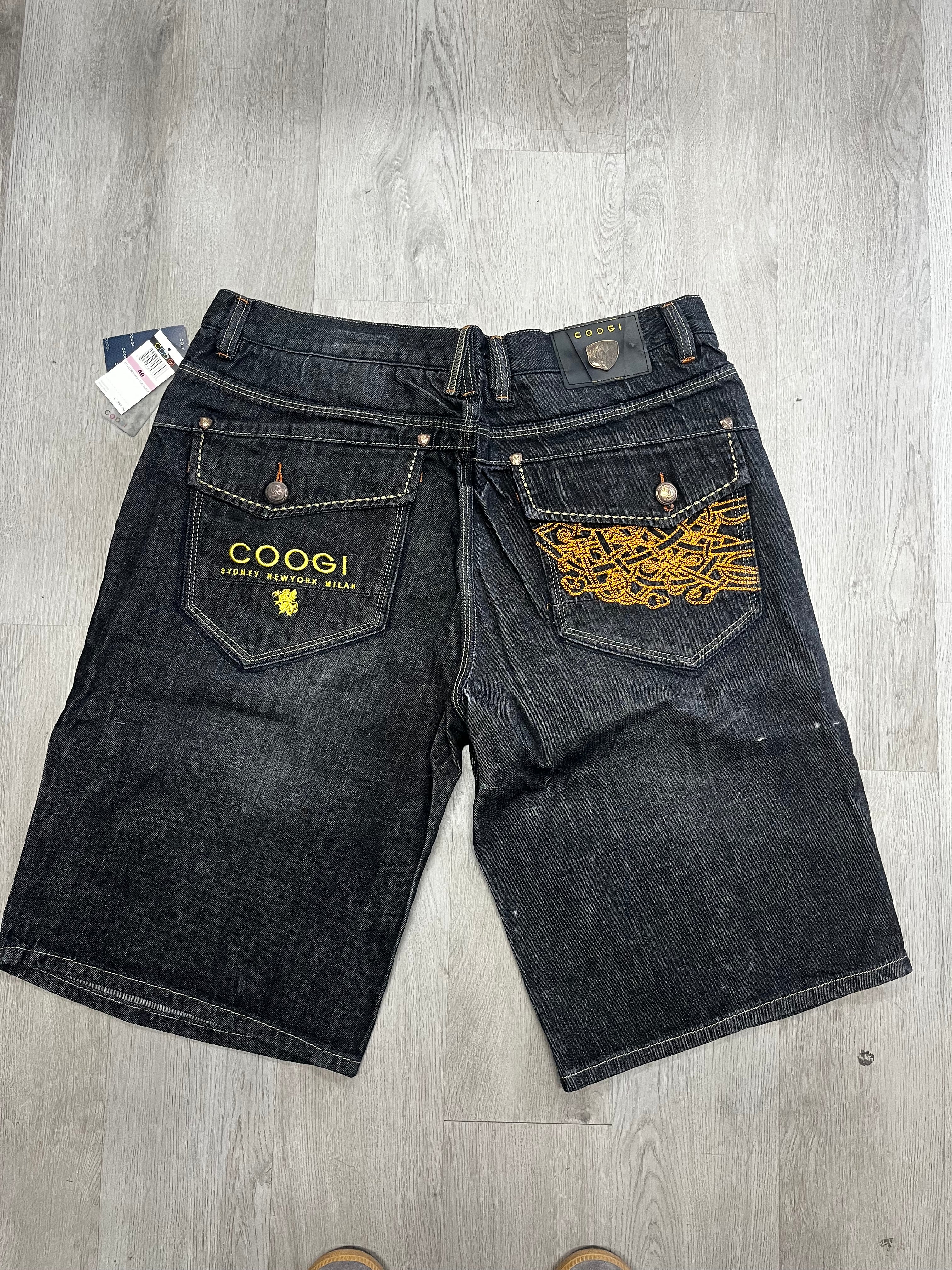 Coogi Black Denim Jorts
