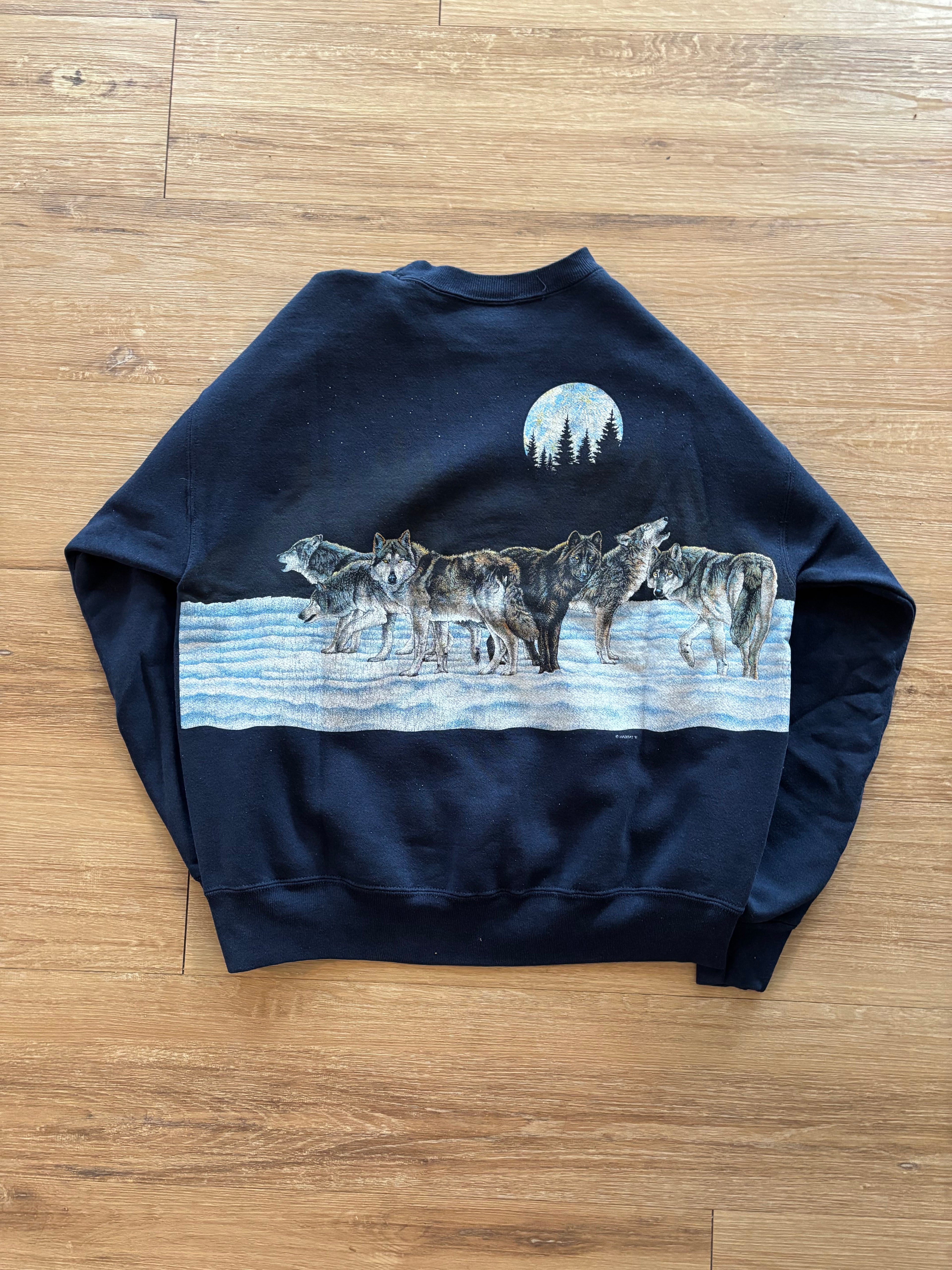 Vintage 1990s Wolf Pack Sweatshirt