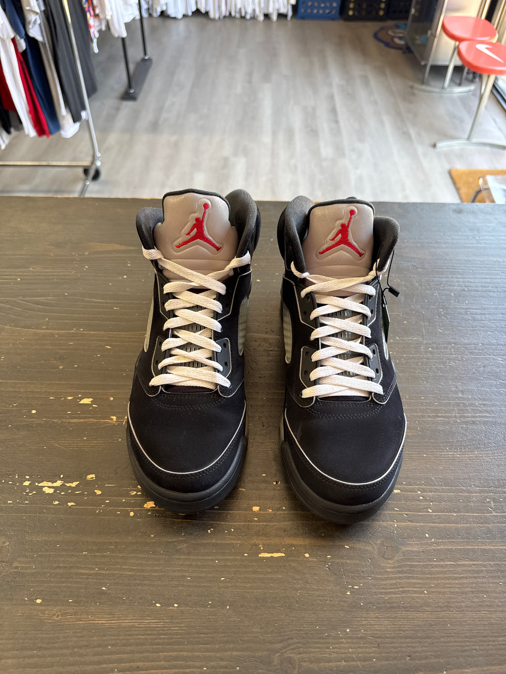 Pre-owned Jordan Retro 5 Black Metallic Reimagined