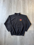 Vintage Wu Wear Fleece Embroidered Logo Quarter Zip Pullover