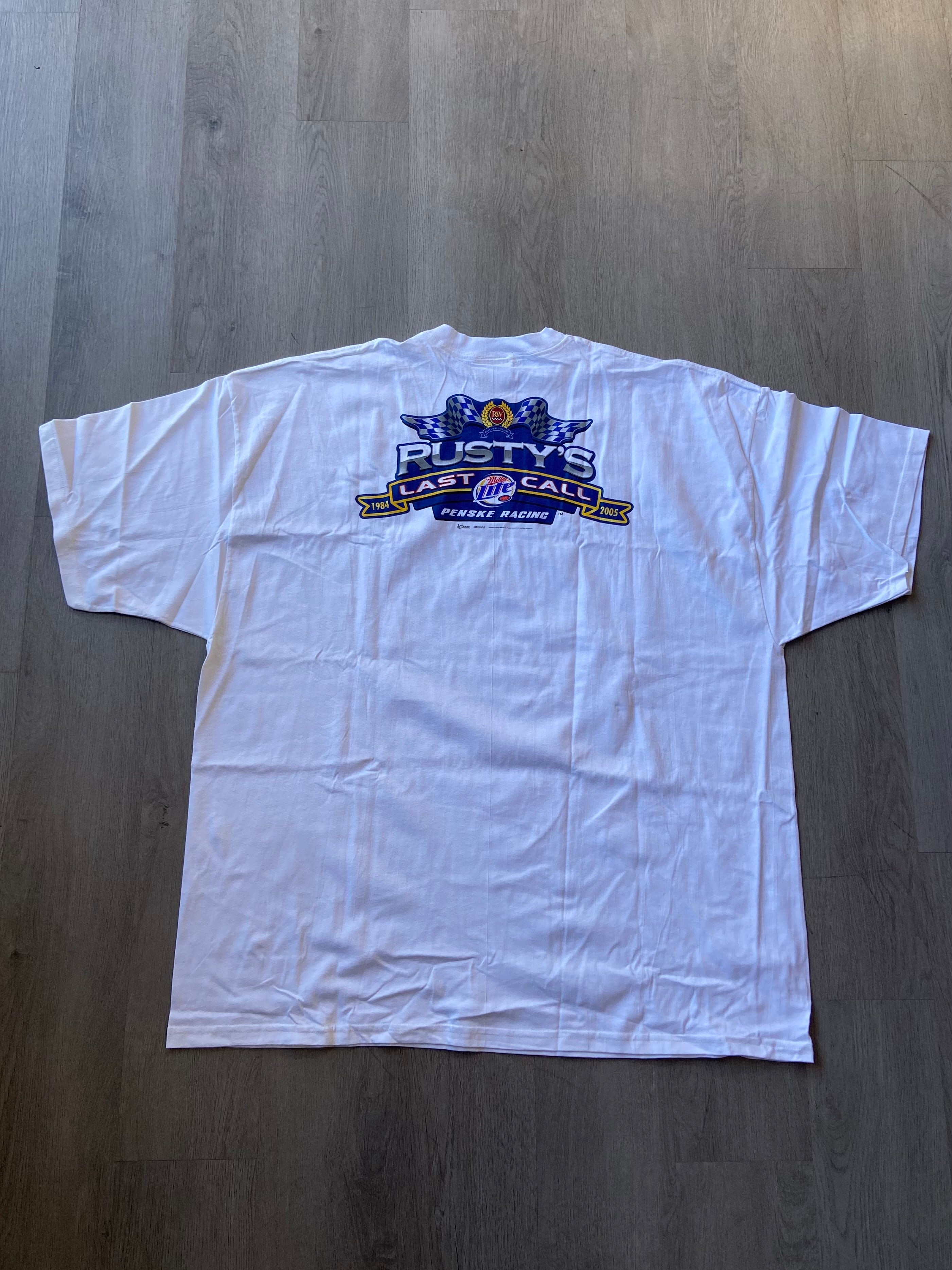Vintage Chase Authentics Rusty Wallace Penske Racing "Last Call" NASCAR Tee