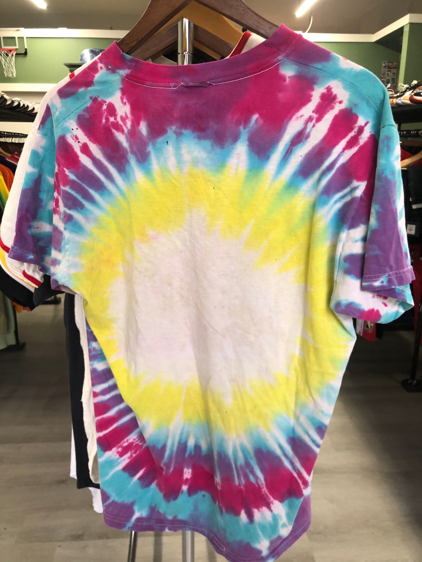 Vintage Tie Dye Yin Yang Weed Tee