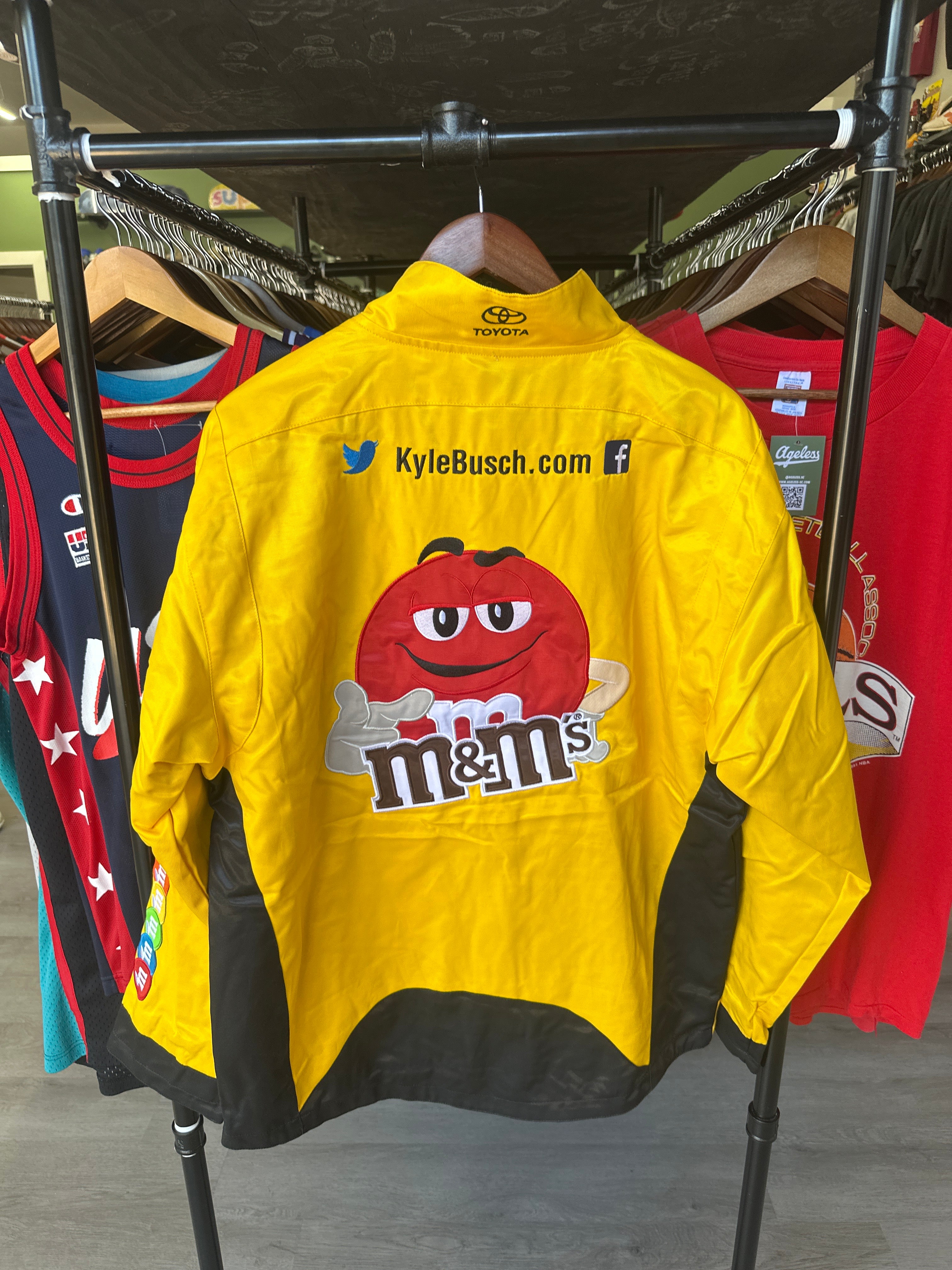 Yellow M&M’s Kyle Busch Nascar Jacket